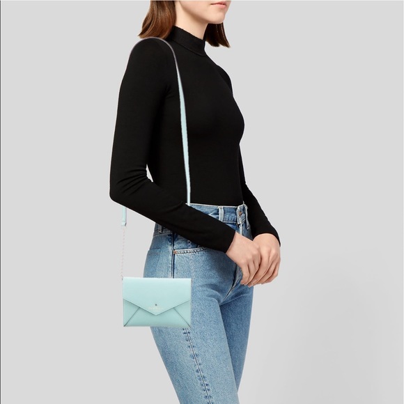Kate Spade ♠️Tiffany Blue Envelope Crossbody - Picture 2 of 7